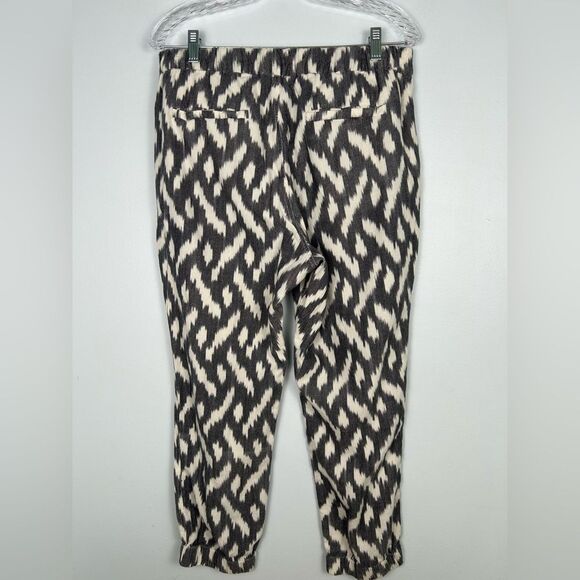 J. Crew Seaside Jogger Pant Ikat Print Pull-On Elastic Waist Pockets Cotton 10 - Picture 12 of 16